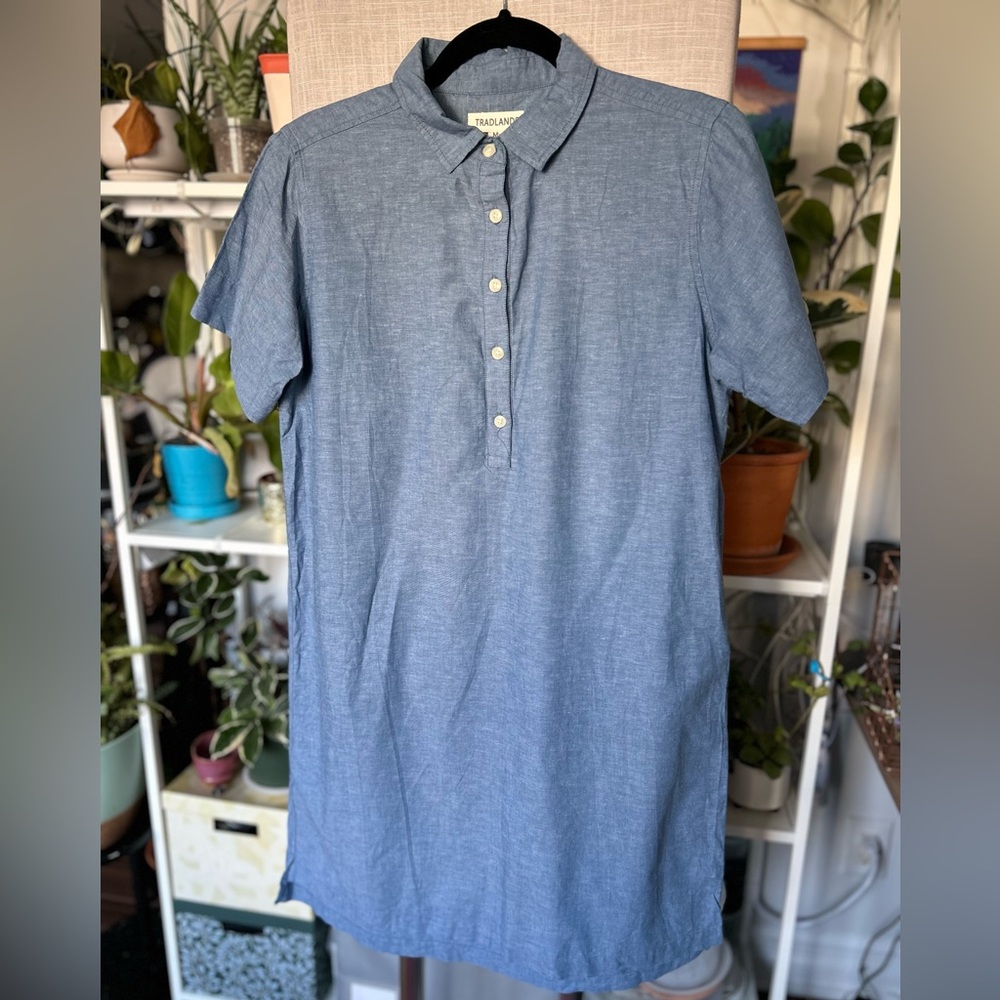 Tradlands Solana Shirtdress Everyday
Chambray Cotton Linen Dress - Picture 3 of 11